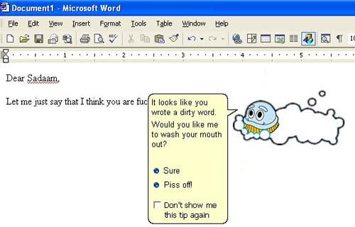 swearing